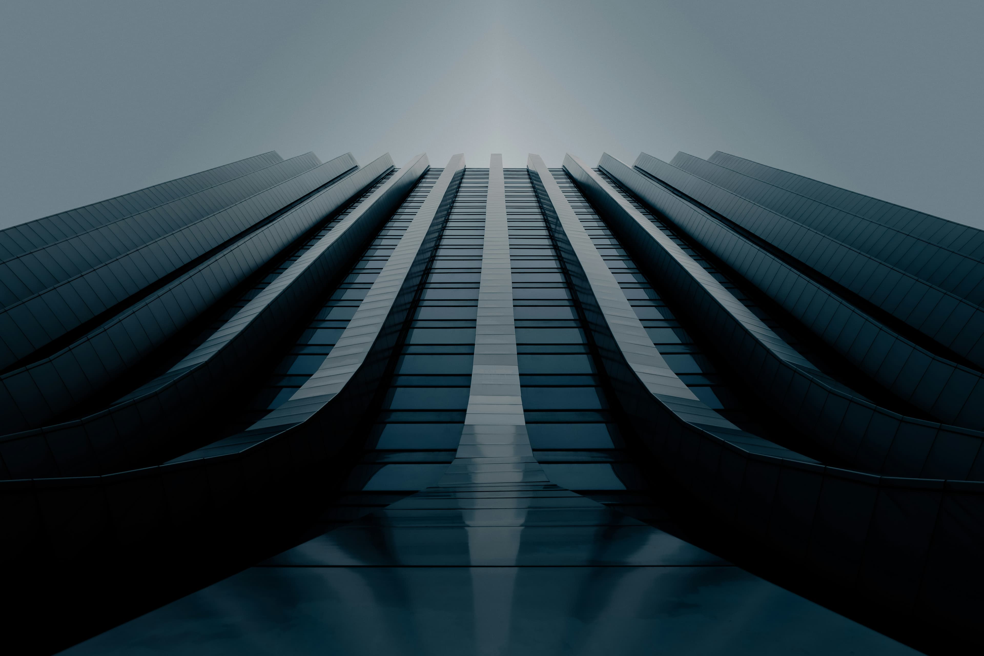 Architectural tower perspective representing engineering and asset intelligence